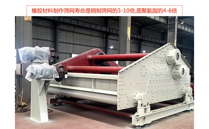 矿用绿巨人成人网站-自定中心绿巨人成人网站具有先进水平,可提供座式和吊式两种形式的振动，采用超耐磨橡胶材料制作筛网,寿命是钢制筛网的3-10倍,是聚氨脂的4-6倍。