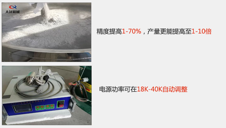 精度提高1—70%，产量更能提高至1-10倍  电源功率可在18K-40K自动调整