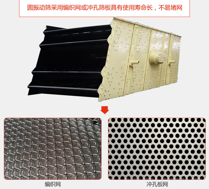 圆绿巨人成人网站采用编织网或冲孔筛板具有使用寿命长，不易堵网。