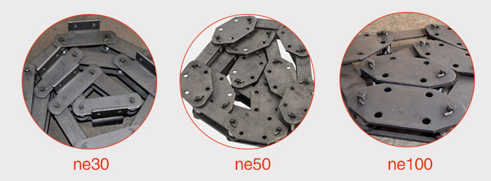 板链链条展示：ne30，ne50，ne100等